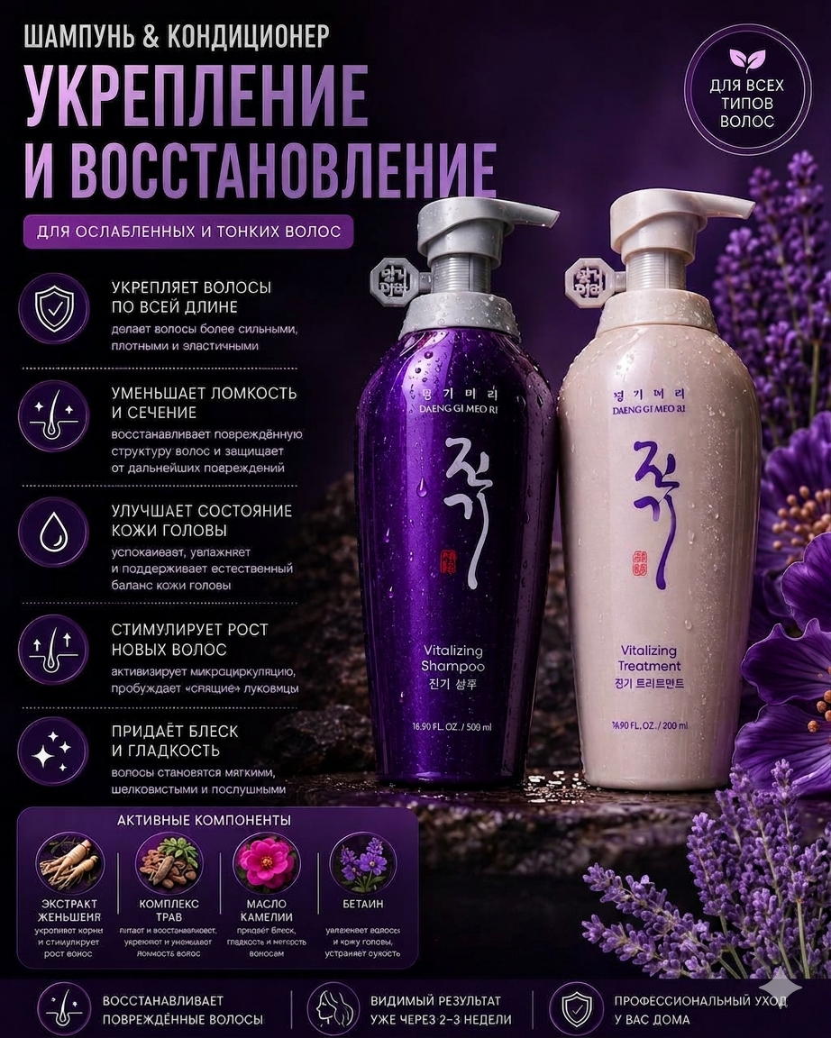 Daeng Gi Meo Ri Vitalizing Shampoo & Treatment